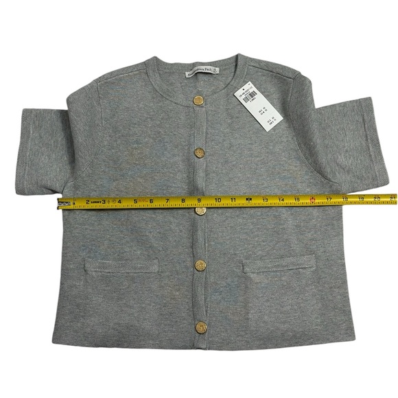 ABERCROMBIE AND FITCH LuxeLoft Short-Sleeve Cardigan, Size XSMALL - Picture 8 of 16